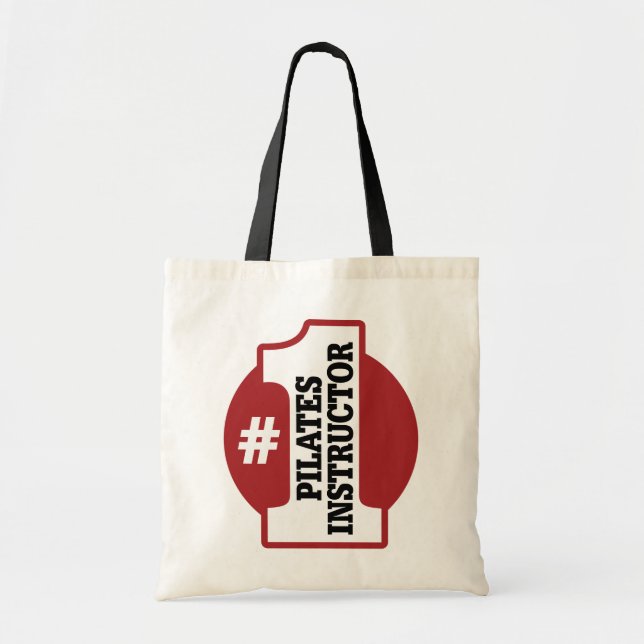 Bolsa Tote Instrutor de Pilates do número 1 (Frente)