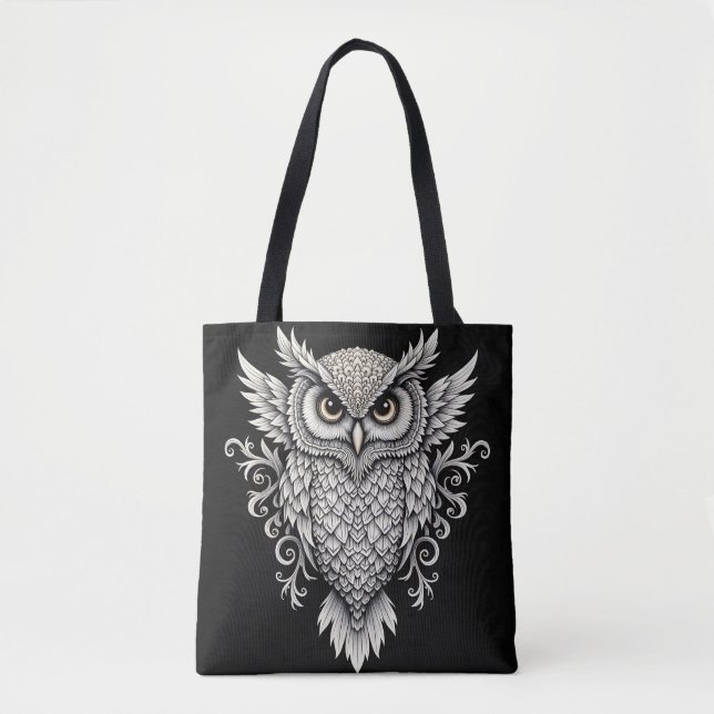 Bolsa Tote Intrate Owl Mandala (Frente)