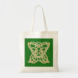Bolsa Tote Intricate Gold Celtic Butterfly