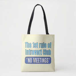 Bolsa Tote Introvert Club    T-Shirt