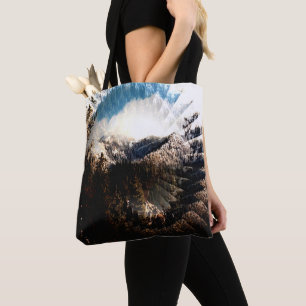 Bolsa Tote Inverno nas montanhas....