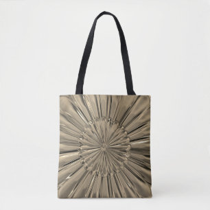 Bolsa Tote Invólucro do ventilador de ouro da Art deco