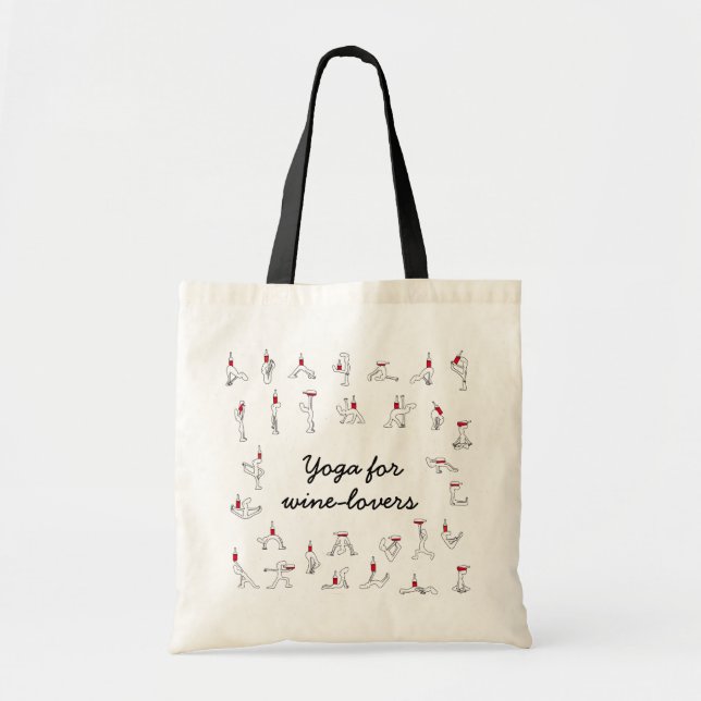 Bolsa Tote Ioga para Winelovers Totebag (Frente)