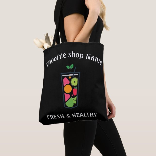 Bolsa Tote Iogurte Doce Smoothies suco barra loja fofa (Close Up)