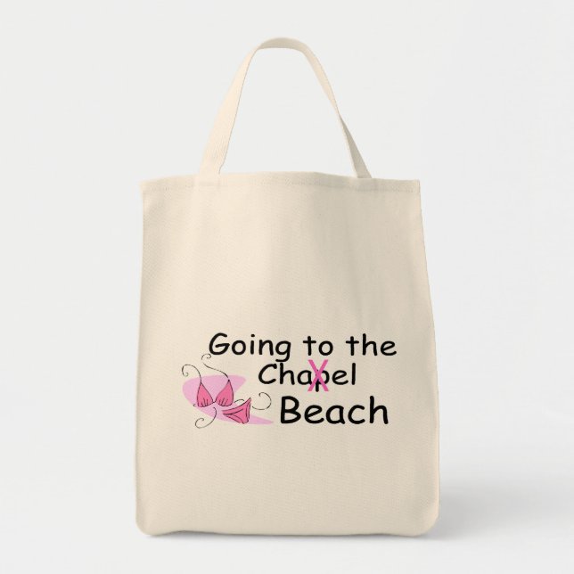 Bolsa Tote Ir à praia (roupa de banho) (Frente)