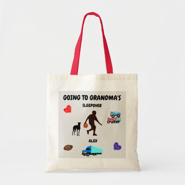 Bolsa Tote Ir aos garotos da vovó divertir Tote Bag (Frente)