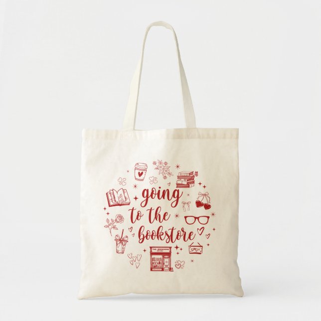 Bolsa Tote Ir Para A Livraria (Frente)