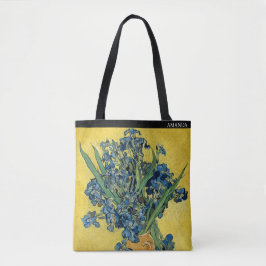 Bolsa Tote Íris de Van Gogh – Texto Personalizado
