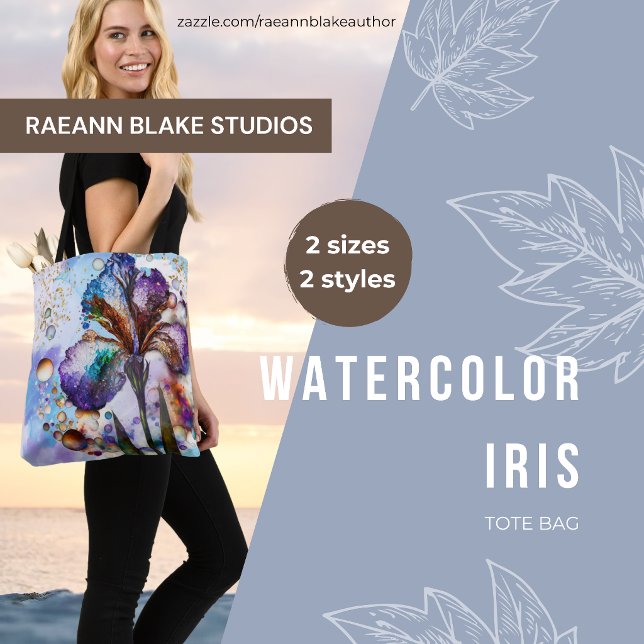 Bolsa Tote Íris em Aquarela (Criador carregado)