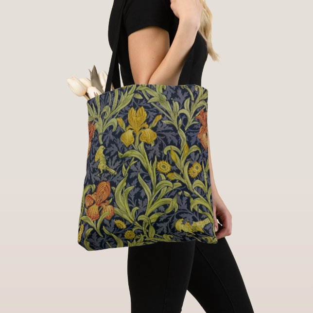 Bolsa Tote Iris Pattern (por William Morris) (Close Up)