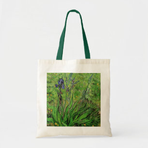 Bolsa Tote Íris por Vincent van Gogh, Flores de Jardim Antiga