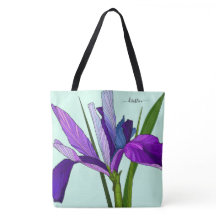 Íris Roxa em Hortelã, Floral Personalizado
