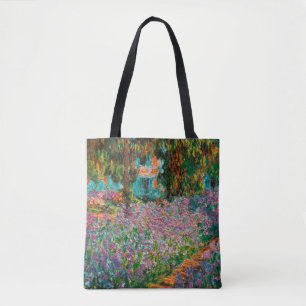 Bolsa Tote Irises Monet Garden Flores Giverny