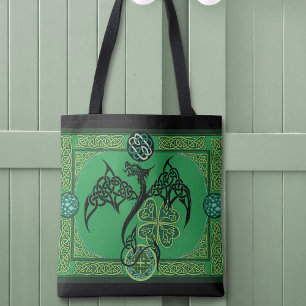 Bolsa Tote Irish Geen Dragon Celtic