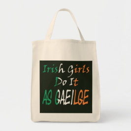 Bolsa Tote Irish Girls Do It Flag overlay gtcnt