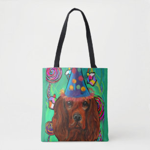 Bolsa Tote Irish Red Setter Birthday