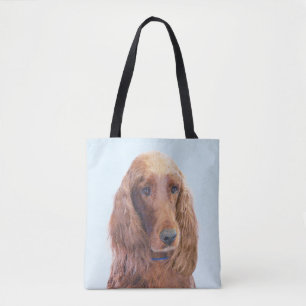 Bolsa Tote Irish Setter Painting - Bela Arte Original De Cach