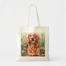 Irish Setter Watercolor Tot Bag