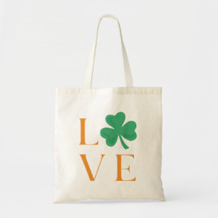 Bolsa Tote Irish Shamrock Love Simple Tote Bag