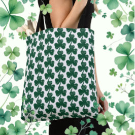 Bolsa Tote Irish Sorck Trendy Grunge Clover Leaf