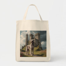 Irish Wolfhound Elegant Grocery Tote Bag
