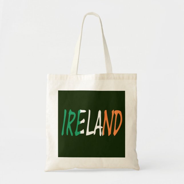 Bolsa Tote Irlanda sobreposta à Irish Flag btcnt (Frente)