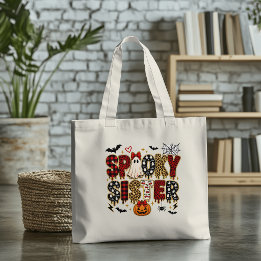 Bolsa Tote Irmã Assustadora de Halloween | Mistura de Estampa