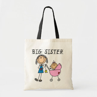 Bolsa Tote Irmã Grande com t-shirts e presentes