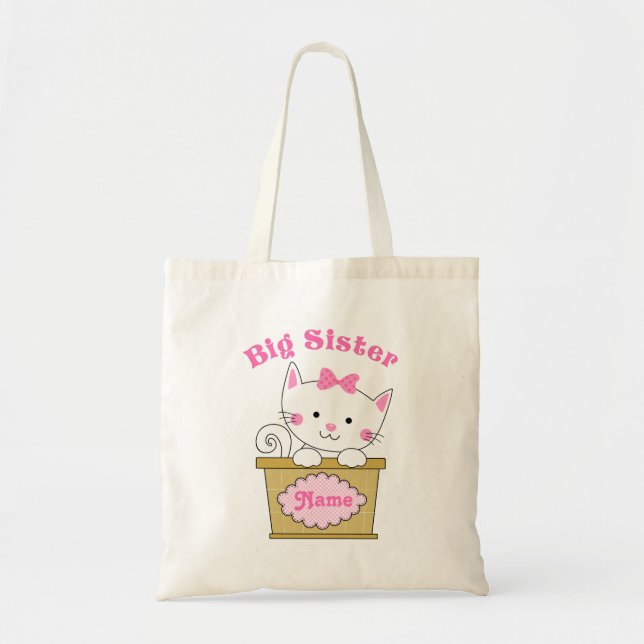 Bolsa Tote Irmã mais velha do gatinho (Frente)