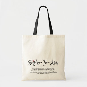 Bolsa Tote Irmã Personalizada Engraçado Na Definição De Lei