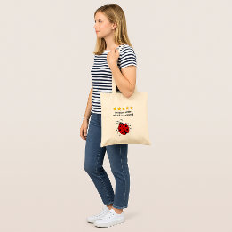 Bolsa Tote Irmã texto personalizado joaninha