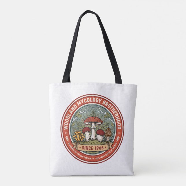 Bolsa Tote Irmandade de Micologia Florestal (Verso)