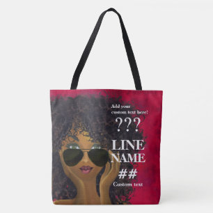 Bolsa Tote Irmandade Vermelha Arte Negra
