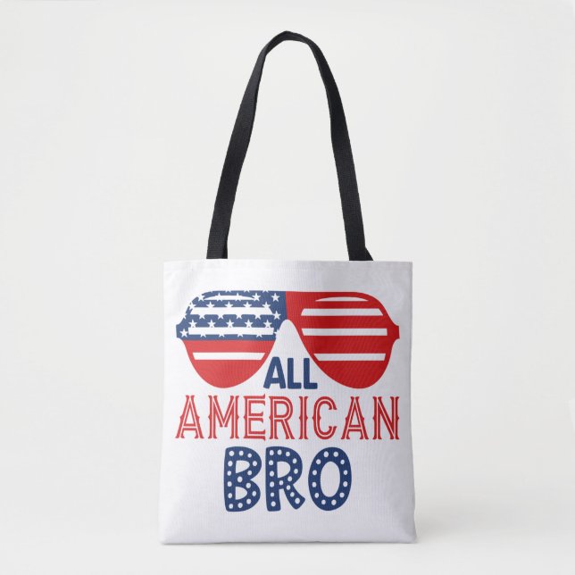 Bolsa Tote Irmão totalmente americano (Frente)