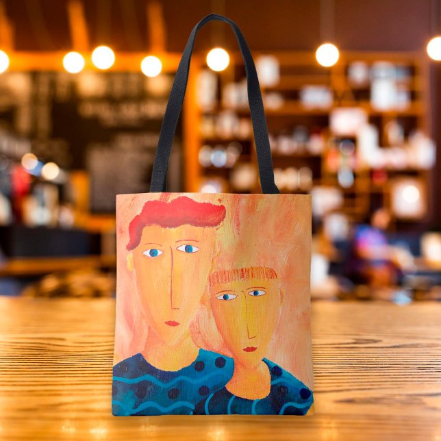 Bolsa Tote Irmãos Contemporâneos Pintura Toalha (Criador carregado)