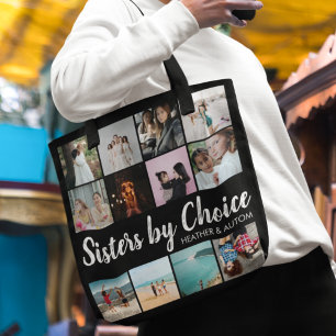 Bolsa Tote Irmãs Por Escolha Colagem Fotográfica Personalizad