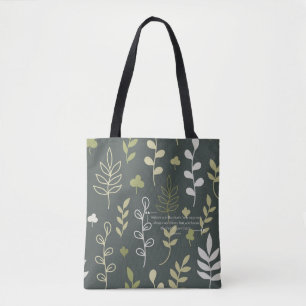 Bolsa Tote Irmãs São Como Estrelas Verdes Florais