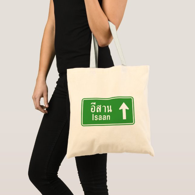 Bolsa Tote Isaan Ahead ⚠ Sinal De Tráfego Rodoviário Tailandê (Frente (produto))