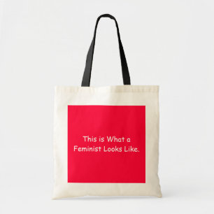 Bolsa Tote Isto é o que um feminista parece ser um saco