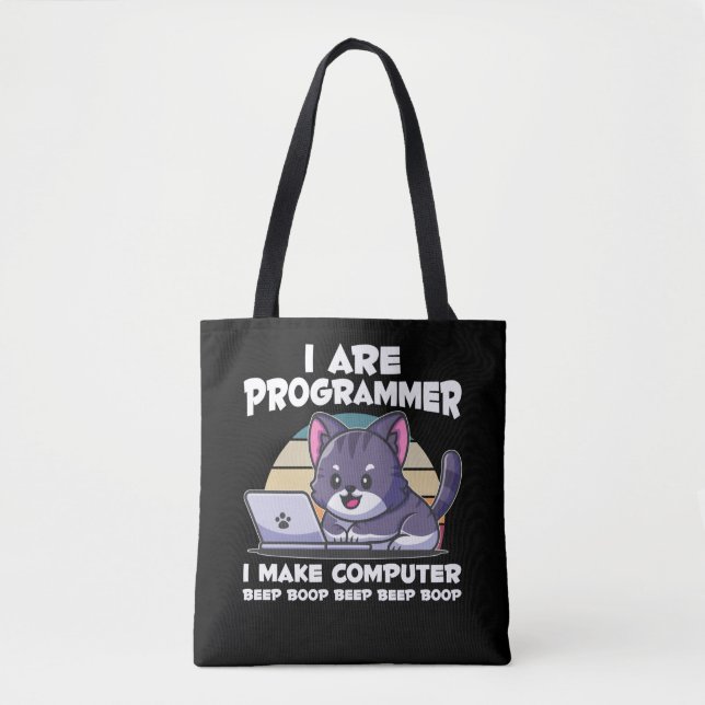 Bolsa Tote IT admite humor estudante de ciências da computaçã (Frente)