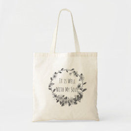 Bolsa Tote It Is Well With My Soul Canvas Tote Bag