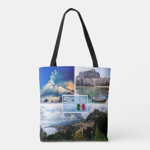 Bolsa Tote IT Sicilia - Etna - Cefalu - Taormina