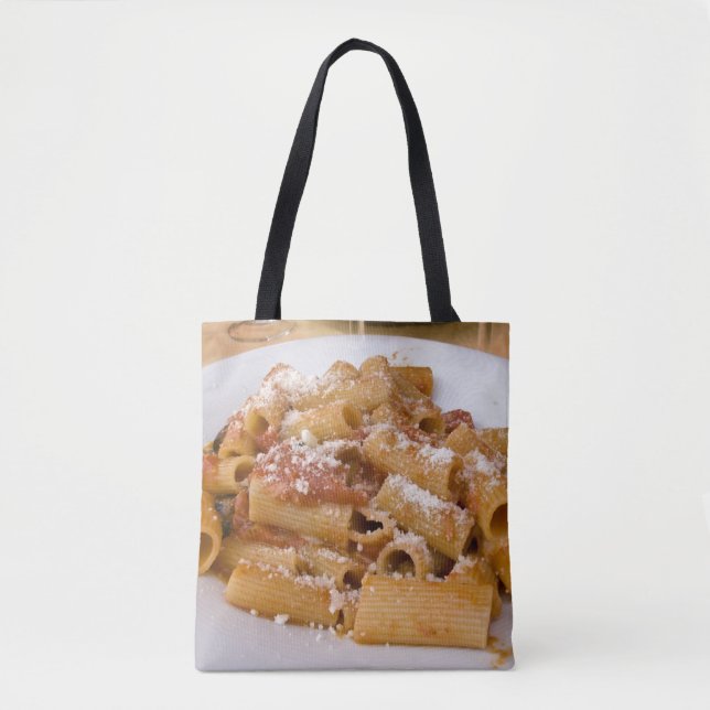 Bolsa Tote Itália, Positano. Prato de rigatoni (Frente)