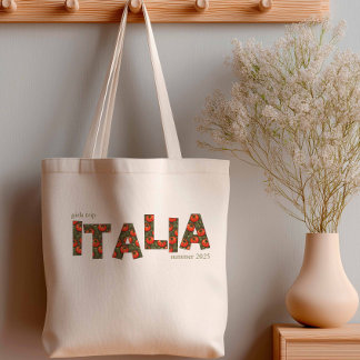 Bolsa Tote Italia Tomato Summer Girls Trip