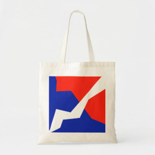 Bolsa Tote Item Branco Vermelho Azul