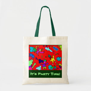 Bolsa Tote “It's festa Calcular o tempo!” - saco de quere