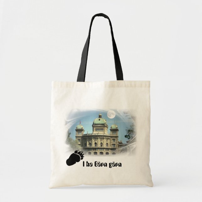 Bolsa Tote J ha Bärn gärn saco (Frente)