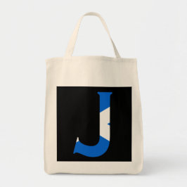 Bolsa Tote J Monograma sobreposto à Scottish Flag gtcn