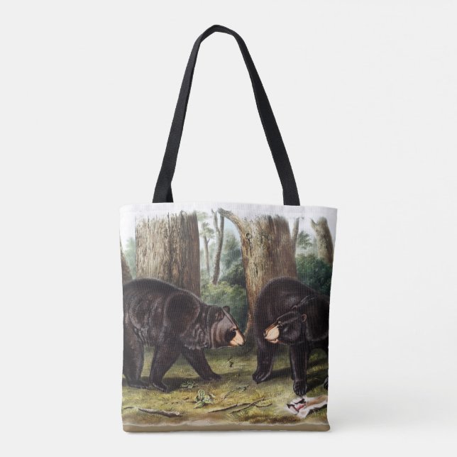 Bolsa Tote J.W. Audubon - Ursus Americanus Black Bear (Verso)