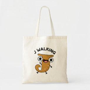 Bolsa Tote J Walking Funny Alphabet Pun